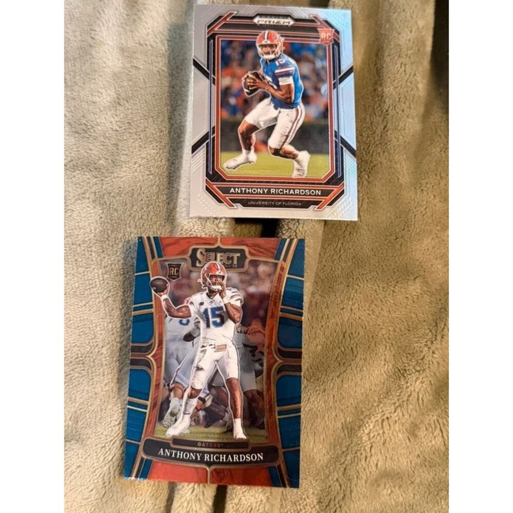 Anthony Richardson 2023 Panini Prizm & Select Draft Picks Card Lot of (2)
